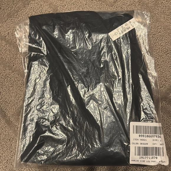 NWT Madewell Harlow Wide Leg Pant Black Size 2 - Picture 4 of 4